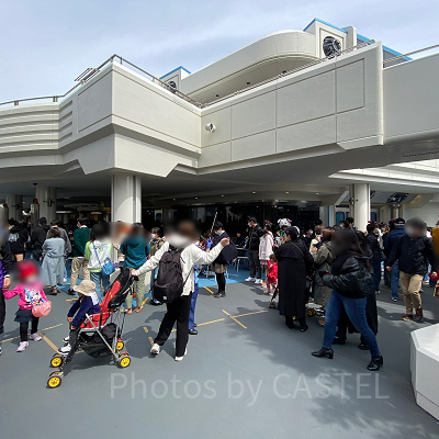 ディズニーランドの混雑状況（2022年4月2日撮影）