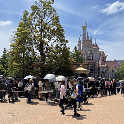 美女と野獣エリアの混雑状況（2022年5月）