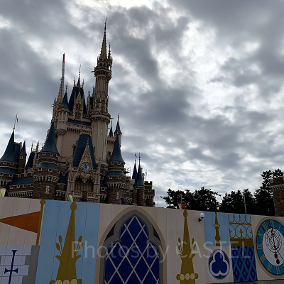 シンデレラ城の工事