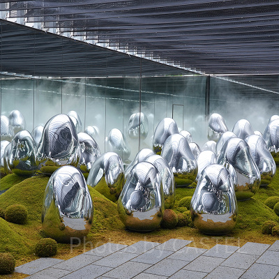 呼応する小宇宙の苔庭 - 固形化された光の色, Sunrise and Sunset