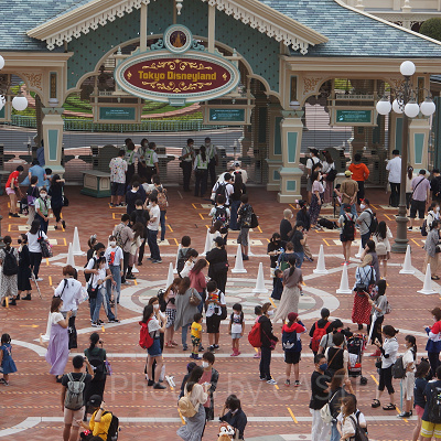 ディズニーランドの混雑