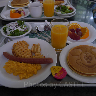 クリスタルパレスレストラン朝食メニュー