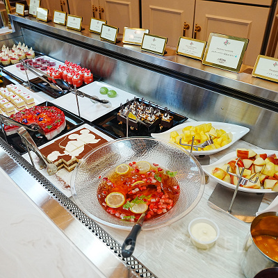 クリスタルパレス・レストランのスイーツ・フルーツメニュー