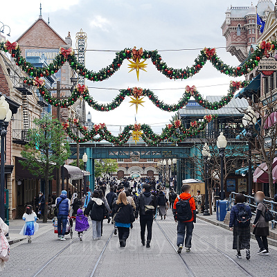 ディズニーシーの2022年12月の混雑状況