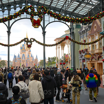 12月ディズニーランド混雑レポ：クリスマス装飾