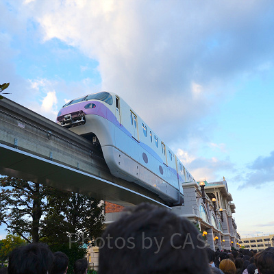 12月ディズニーランド混雑レポ：ディズニーリゾートライン(Type-C)