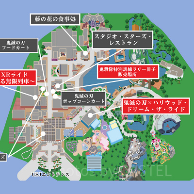 鬼滅の刃アトラクションマップ2024