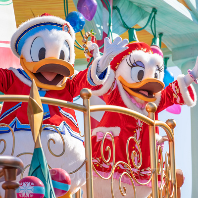 ディズニー・クリスマスのドナルドとデイジー