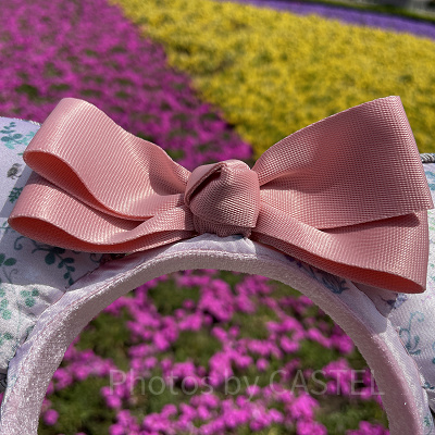 ディズニー春カチューシャのダブルリボン