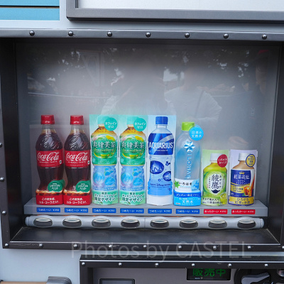 ディズニーの自販機のラインナップ