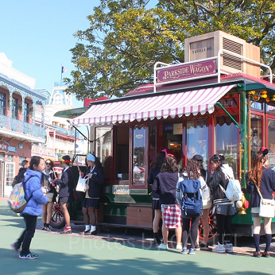 ディズニーランドチュロス：パークサイドワゴン