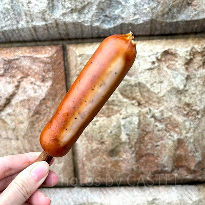 ディズニーランド食べ歩き：骨付きソーセージ