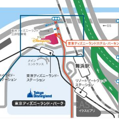 ディズニーランドホテルの周辺地図