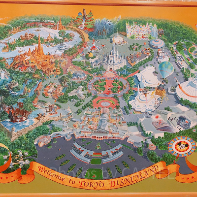 ディズニーランドの地図