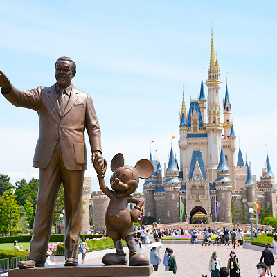 晴れの日のディズニーランド