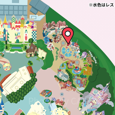 ディズニーランドのトイレマップ：トゥーンタウン