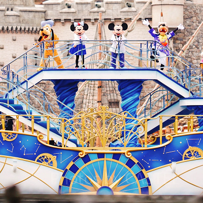 ディズニーシー5周年アニバーサリーのコスチューム