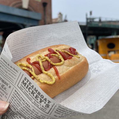 ディズニーシー食べ歩き：ホットドッグ