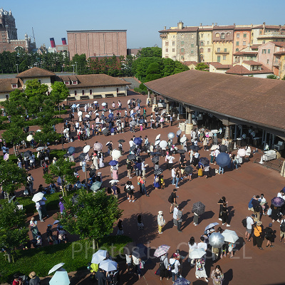 ディズニーシーエントランスの様子（2022年7月）