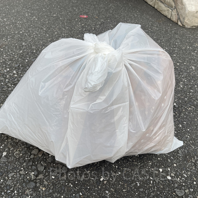 手持ちの荷物は大きめのゴミ袋に入れて防水しよう！