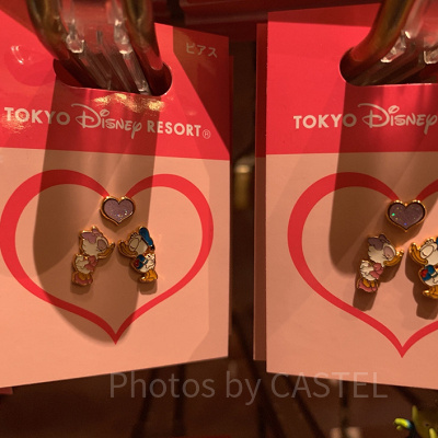 ドナルドとデイジーのピアス