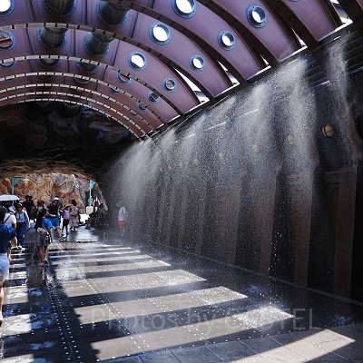 びしょ濡れスポット（ミステリアスアイランド通路）