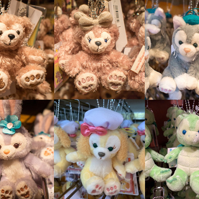 ダッフィー＆フレンズのぬいぐるみストラップ