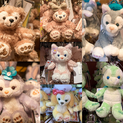 ダッフィー＆フレンズのぬいぐるみストラップ