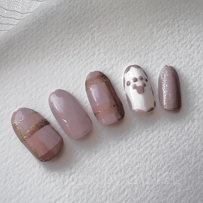 ダッフィーモチーフネイル