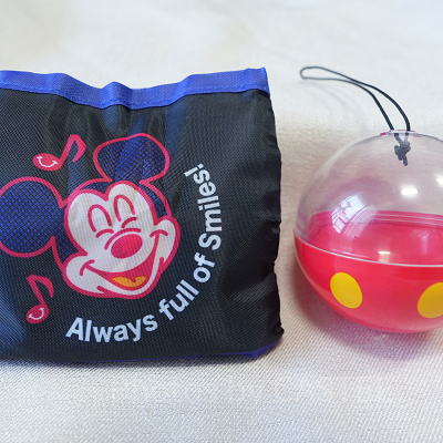 ディズニーガチャガチャのエコバッグ：ミッキー