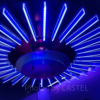 トップデッキツアー中のエレベーター