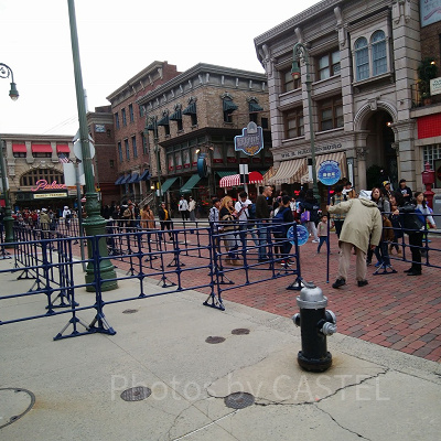 開演1時間半前の特別鑑賞エリア入場口／ゲストの流れはとてもゆるやか