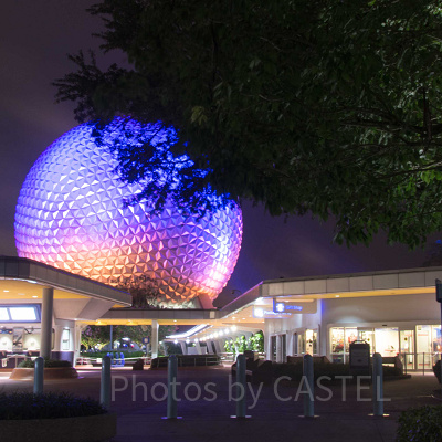 エプコット（夜）<br /> 設定：16㎜ SS13.0 F10.0 ISO100