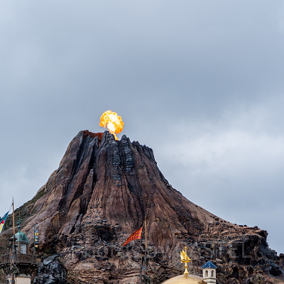 プロメテウス火山が噴火したところ