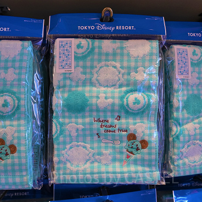 フェイスタオル（ディズニーブルーのパークフードモチーフグッズ）