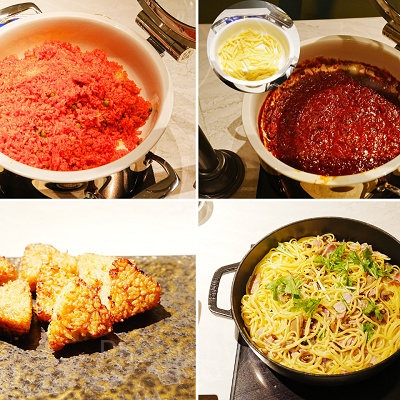 ファンタジースプリングスレストランの朝食ブッフェ：ごはん系メニュー