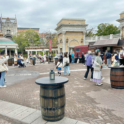 フードトラック（レッド）/フードトラック（ブルー）周辺の混雑状況