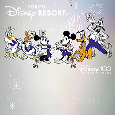 フリーきっぷ：「ウォルト・ディズニー・カンパニー創立100周年記念」デザイン