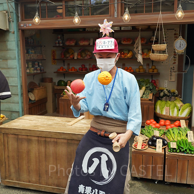 八百屋のヤオハチによるくだものけん玉