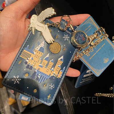 USJハリーポッター2024-2025冬グッズ：チケットホルダー（表）