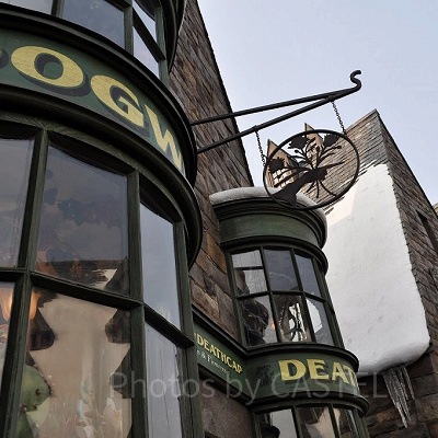 ハリーポッターエリアの看板