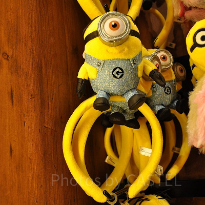 ミニオンのぬいぐるみ付きカチューシャ