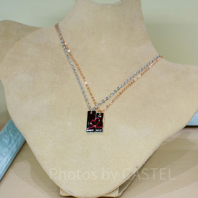 ハートペアネックレス