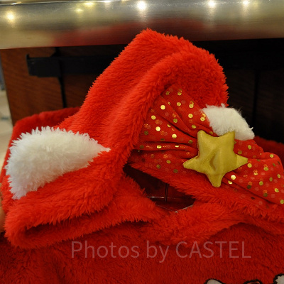 ハローキティのケープ、フード部分