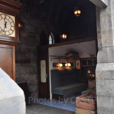 ハリーポッターエリアのホグワーツ特急のフォト・オポチュニティ