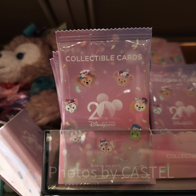 香港ディズニー20周年「ダッフィー＆フレンズ・グランドセレブレーショングッズ」：コレクタブルカード