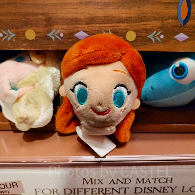 香港ディズニーアナ雪グッズ：アナのプラッシュパーツ