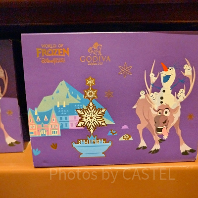香港ディズニーアナ雪グッズ：【GODIVAコラボ】チョコレート詰め合わせ