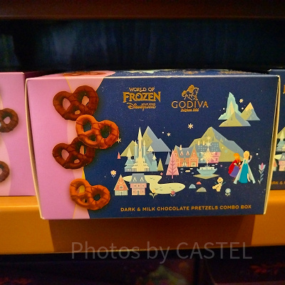 香港ディズニーアナ雪グッズ：【GODIVAコラボ】プレッツェル（ダーク／ミルク）セット
