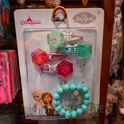 香港ディズニーアナ雪グッズ：ヘアポニー＆ヘアクリップセット